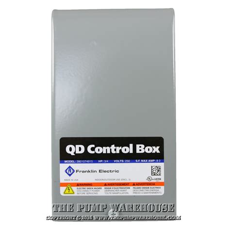 Franklin QD Control Box 3/4 HP 230 Volts 1 Phase